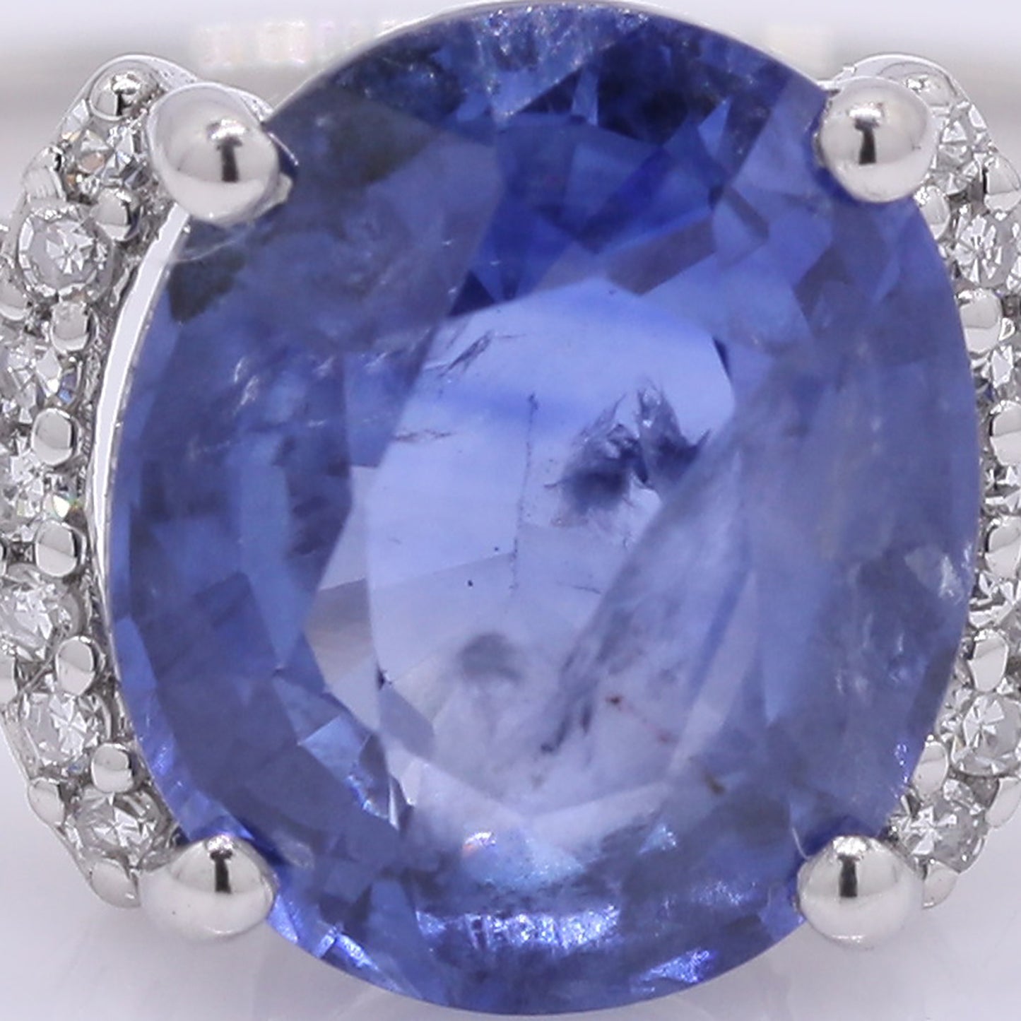 2.72 Ct Oval Mixed Cut Natural Sapphire 950 Platinum Ring
