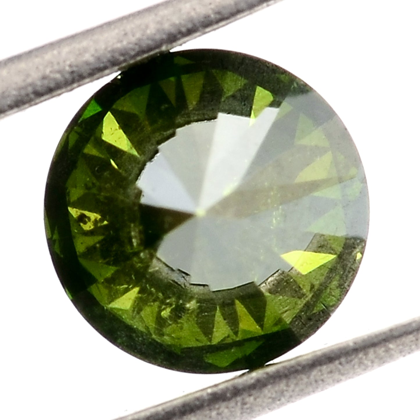 0.34 Green Diamond Round Loose Gemstone