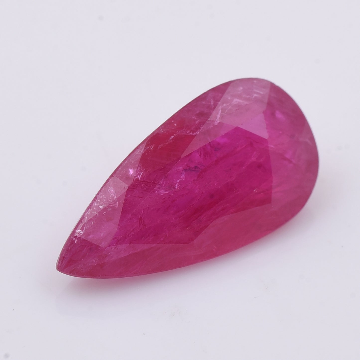 2.7 Natural Corundum Ruby Pear Mixed Cut Gemstone