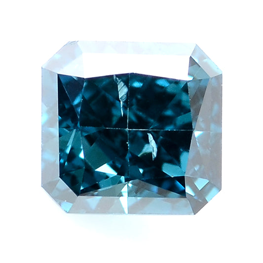 0.32 Carat Blue Diamond Octagon Loose Gemstone
