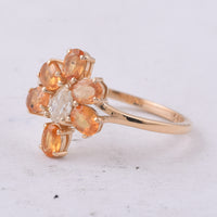 1.45 Ct Oval Natural Yellow Sapphire 14K Gold Ring