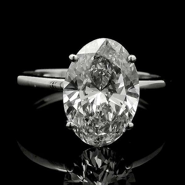 2.98 Carats Lab Grown Diamond 14K Gold Ring