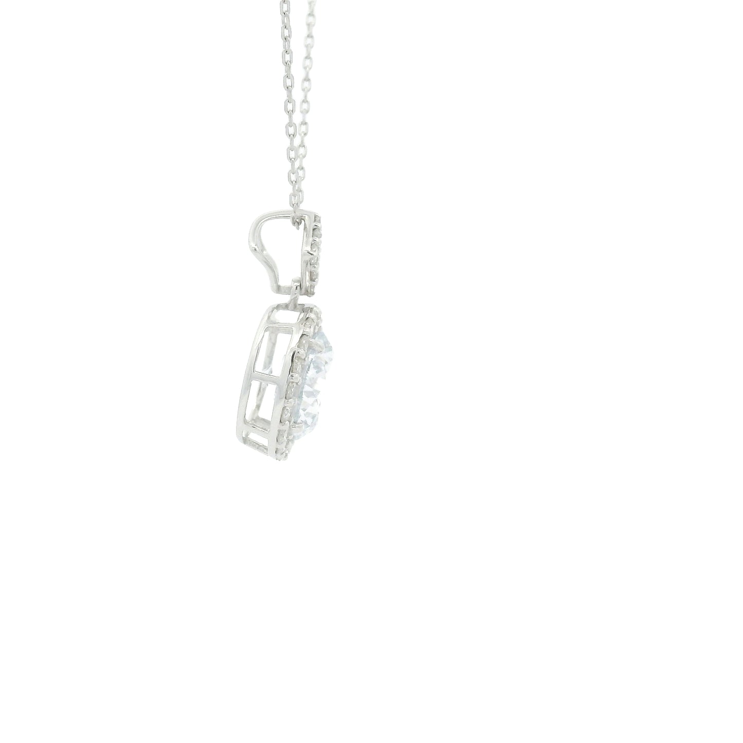2.05 Carats Lab Grown Diamond 14K Gold Pendant