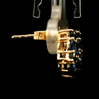 3.13 Ct Oval Sapphire 14K Gold Earrings