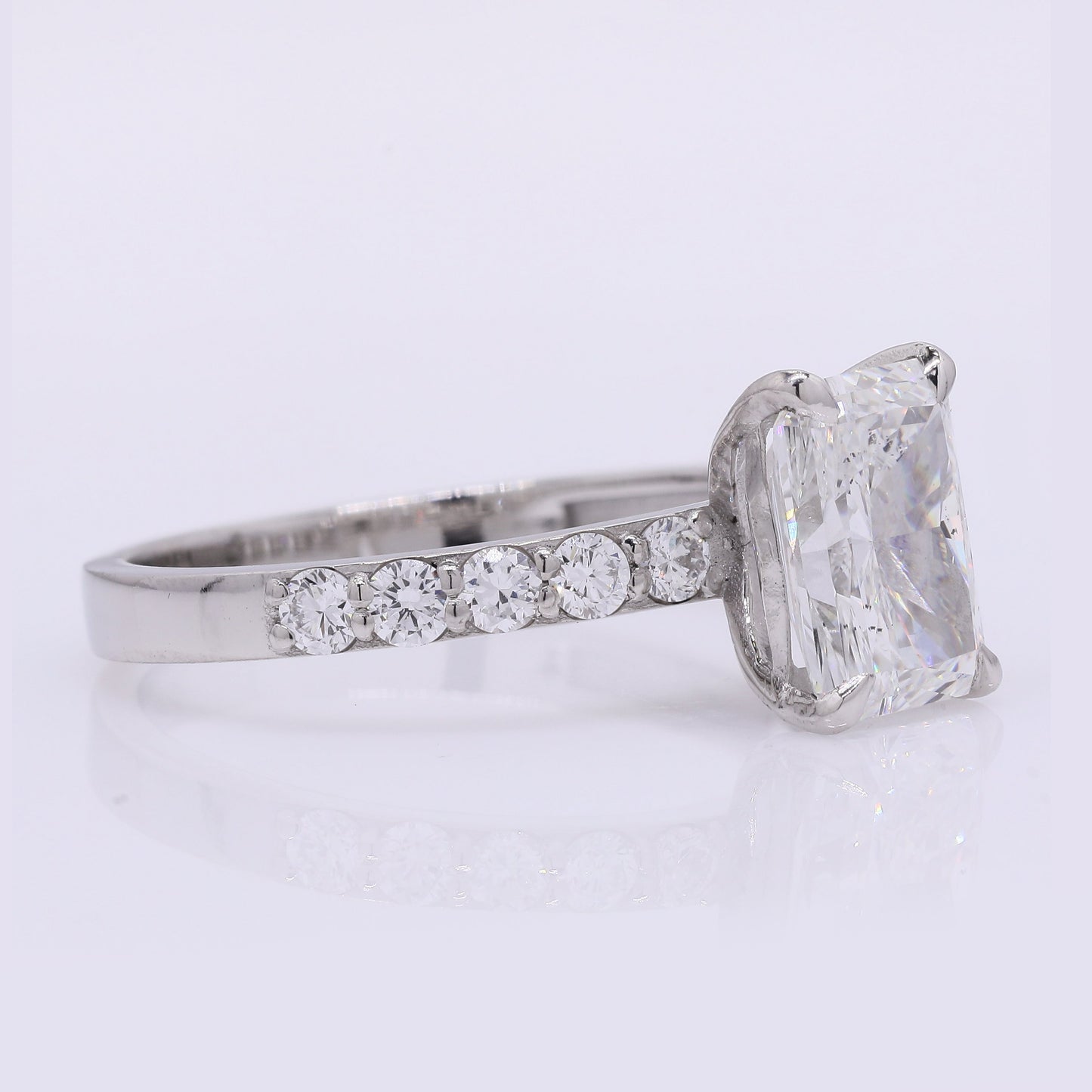 2.33 Carats Lab Grown Diamond 950 Platinum Ring