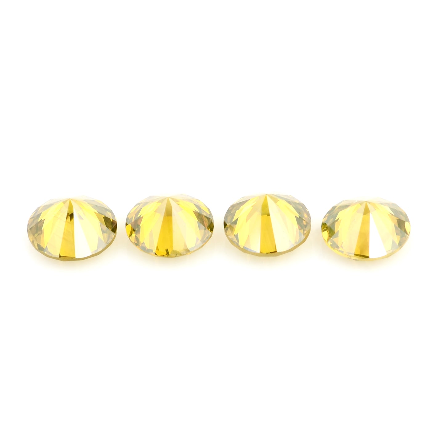 0.74 Yellow Diamond Round Loose Gemstone