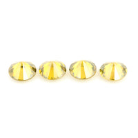 0.74 Yellow Diamond Round Loose Gemstone