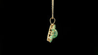 2.40 Ct Oval Emerald 14K Gold Pendant
