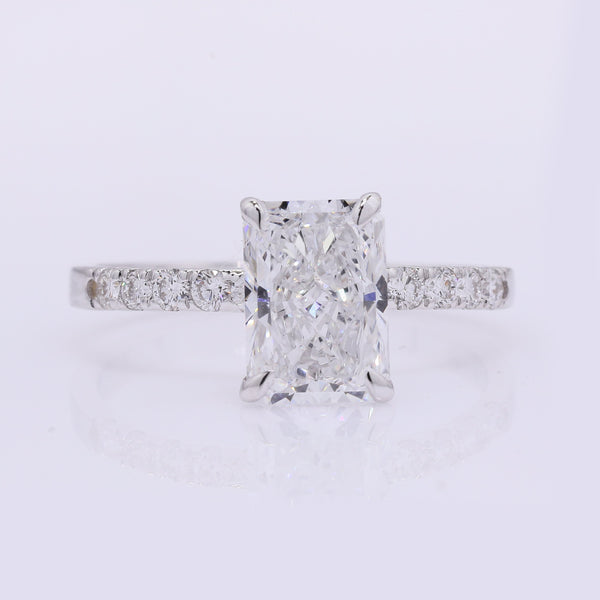 2.16 Carats Lab Grown Diamond 14K Gold Ring