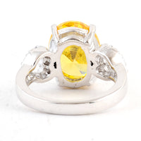 10.16 Ct Cubic Zirconia 925 Sterling Silver Ring