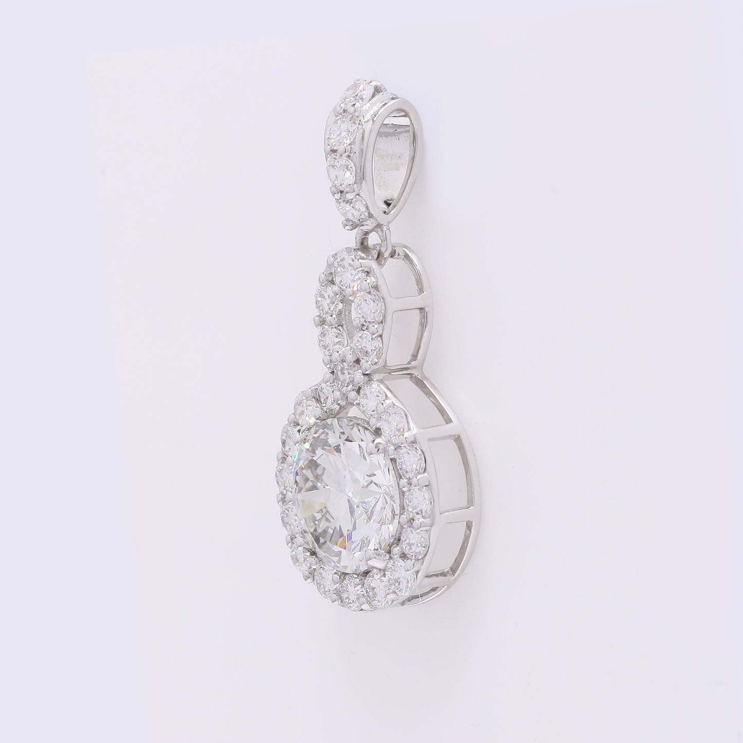 2.39 Carats Lab Grown Diamond 14K Gold Pendant