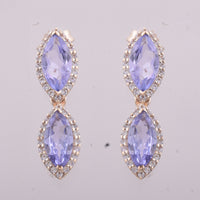 2.34 Ct Marquise Tanzanite 9K Gold Earrings