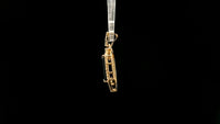 3.01 Ct Octagon Natural Sapphire 14K Gold Pendant