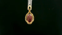 4.62 Ct Oval Ruby 14K Gold Pendant