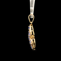 1.41 Ct Oval Tanzanite 14K Gold Pendant