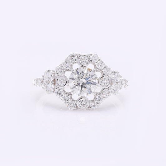 2.08 Carats Lab Grown Diamond 14K Gold Ring