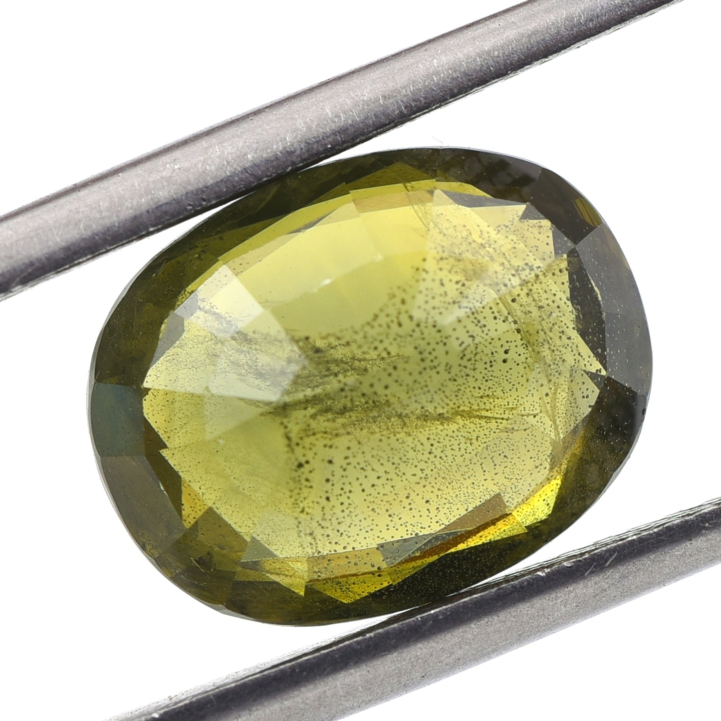 6.72 Natural Corundum Green Sapphire Rectangular Cushion Mixed Cut Gemstone