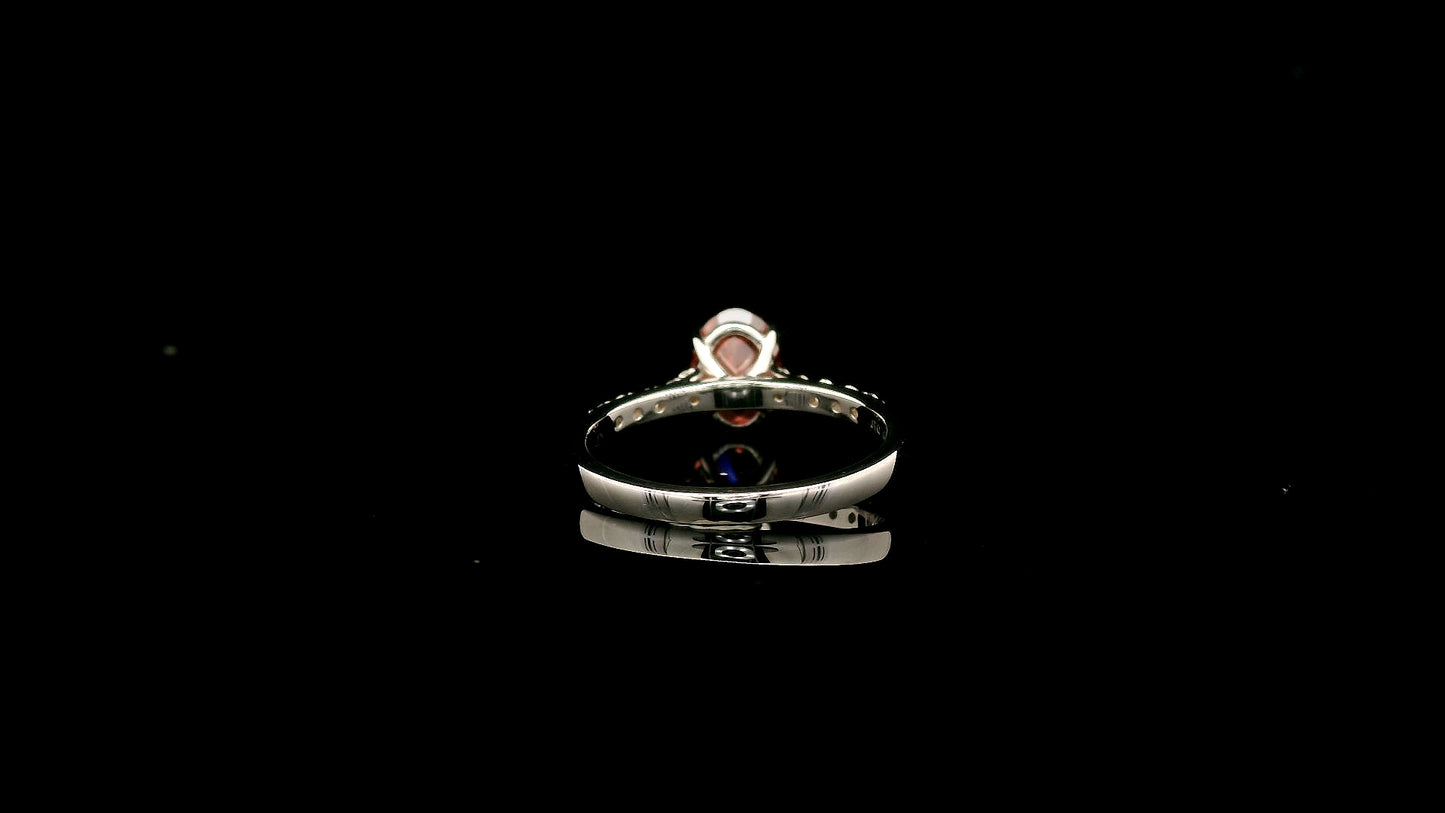 1.77 Carats Pink Lab Grown Diamond 14K Gold Ring