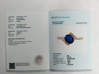 1.67 Ct Oval Mixed Cut Natural Sapphire 14K Gold Ring