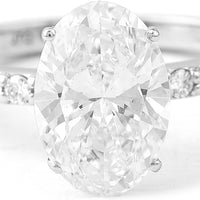 2.86 Carats Lab Grown Diamond 14K Gold Ring