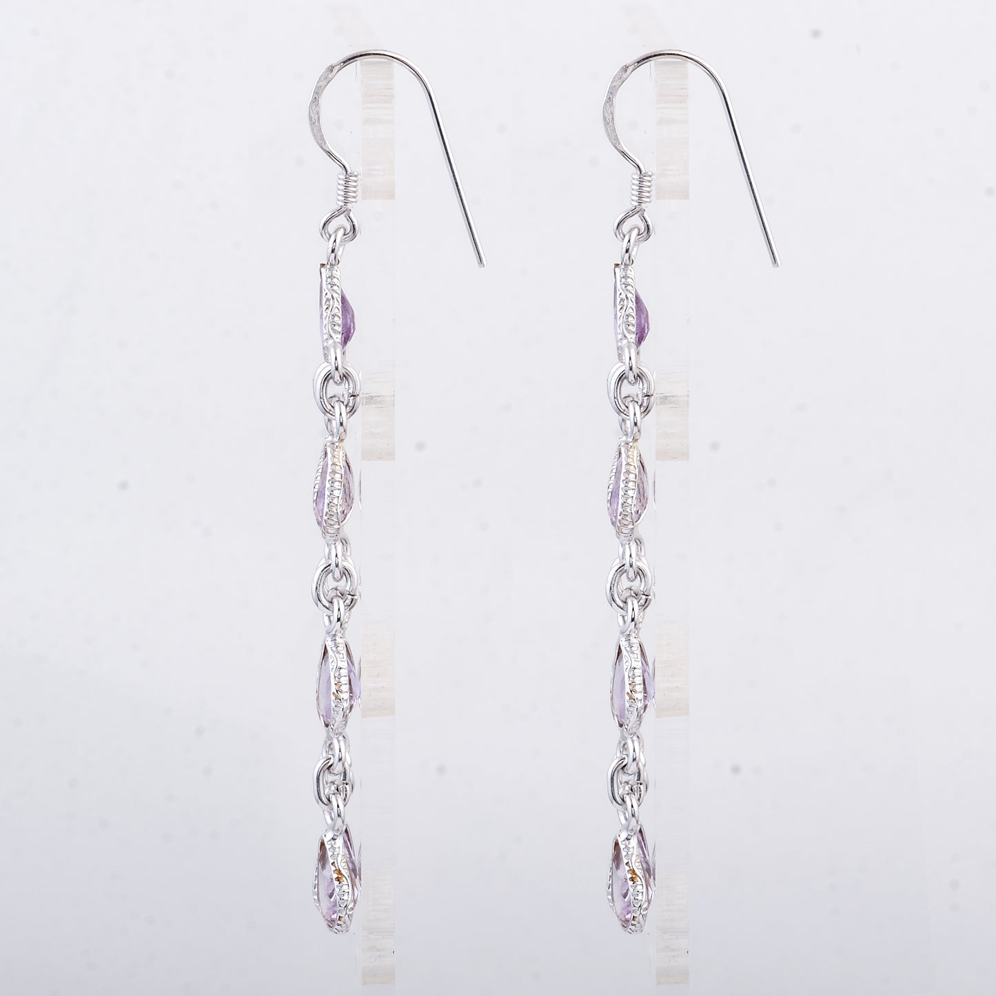 10.25 Ct Amethyst 925 Sterling Silver Earrings