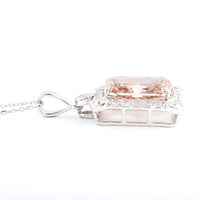 6.28 Carats Pink Lab Grown Diamond 14K Gold Pendant