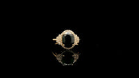 2.94 Ct Oval Natural Sapphire 14K Gold Ring