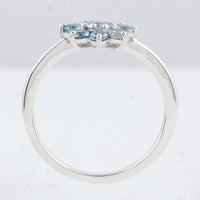 0.93 Ct Round Swiss Blue Topaz 925 Sterling Silver Ring