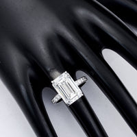 7.33 Carats Lab Grown Diamond 14K Gold Ring