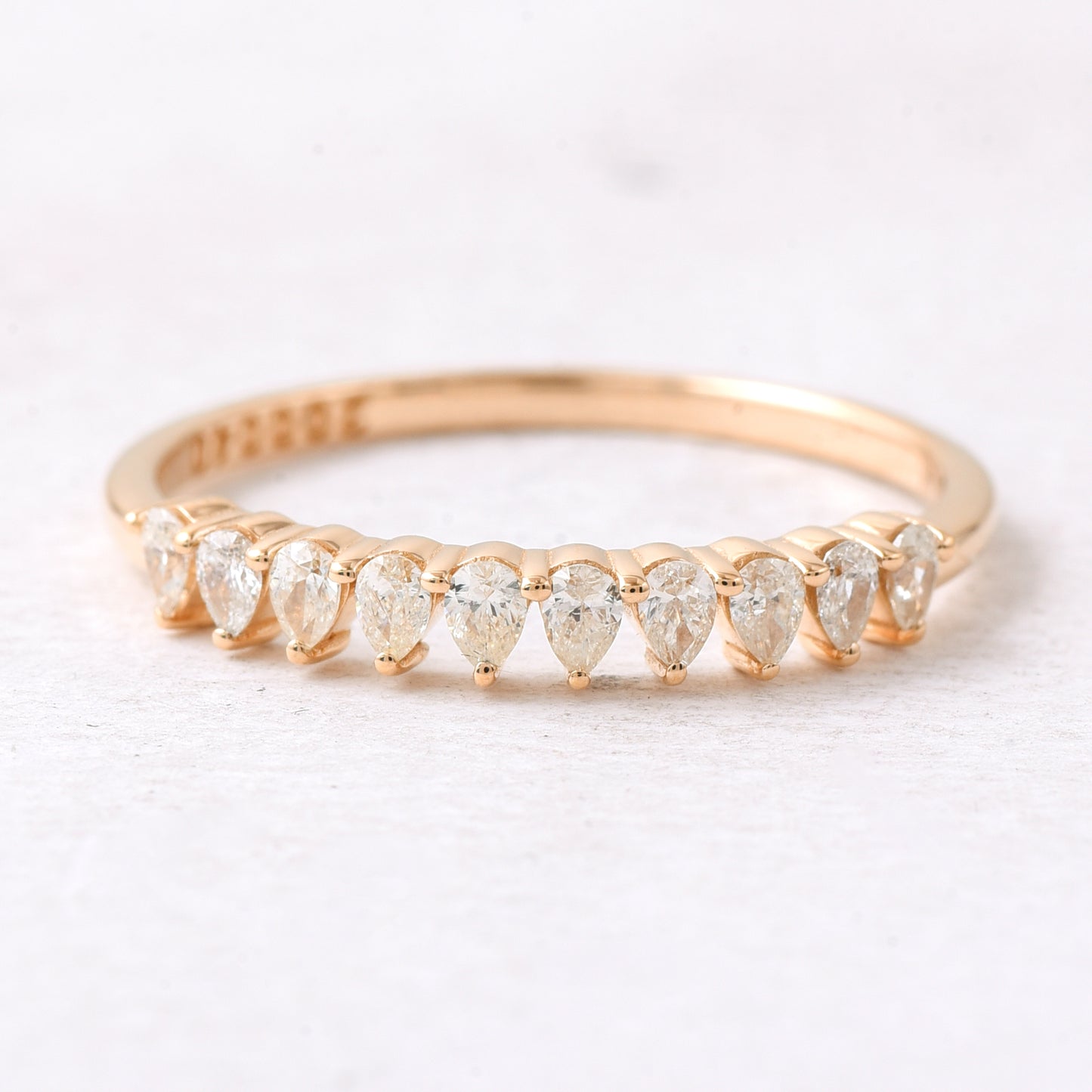 0.29 Ct Pear Diamond 14K Gold Ring