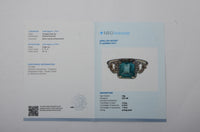 1.94 Ct Octagon Step Cut Natural Emerald 14K Gold Ring