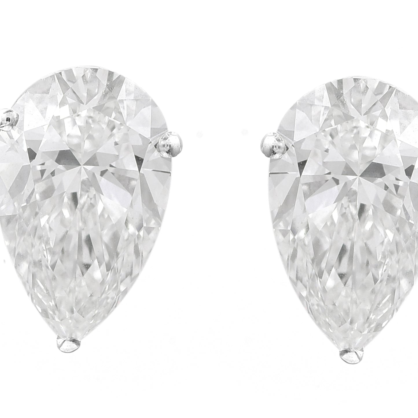 4.03 Carats Lab Grown Diamond 14K Gold Earrings
