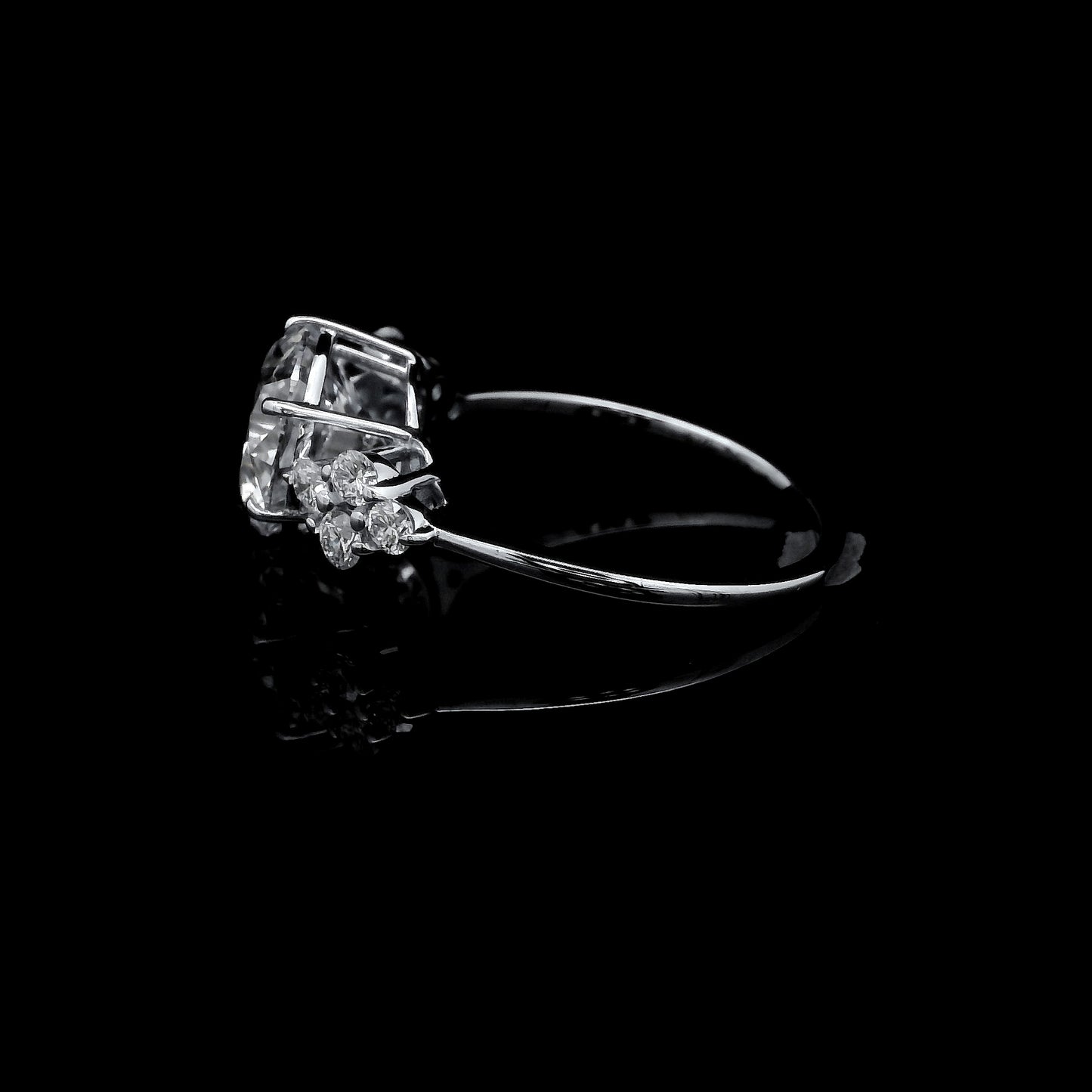 3.21 Ct Round Lab Grown Diamond 14K Gold Ring