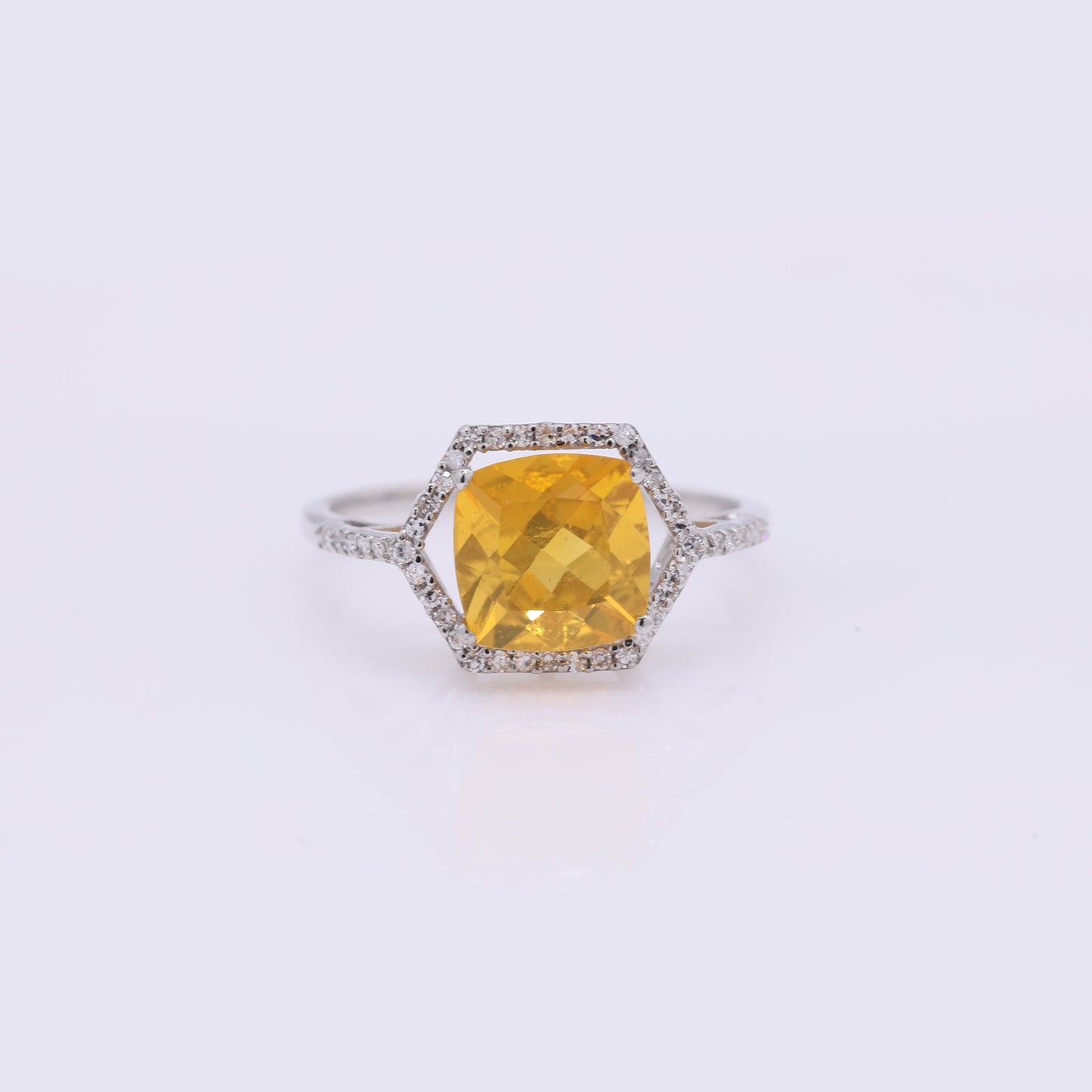 1.58 Ct Cushion Mixed Cut Natural Fire Opal 950 Platinum Ring