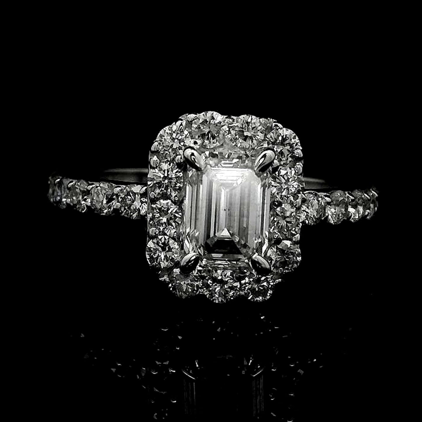 1.95 Carats Lab Grown Diamond 14K Gold Ring
