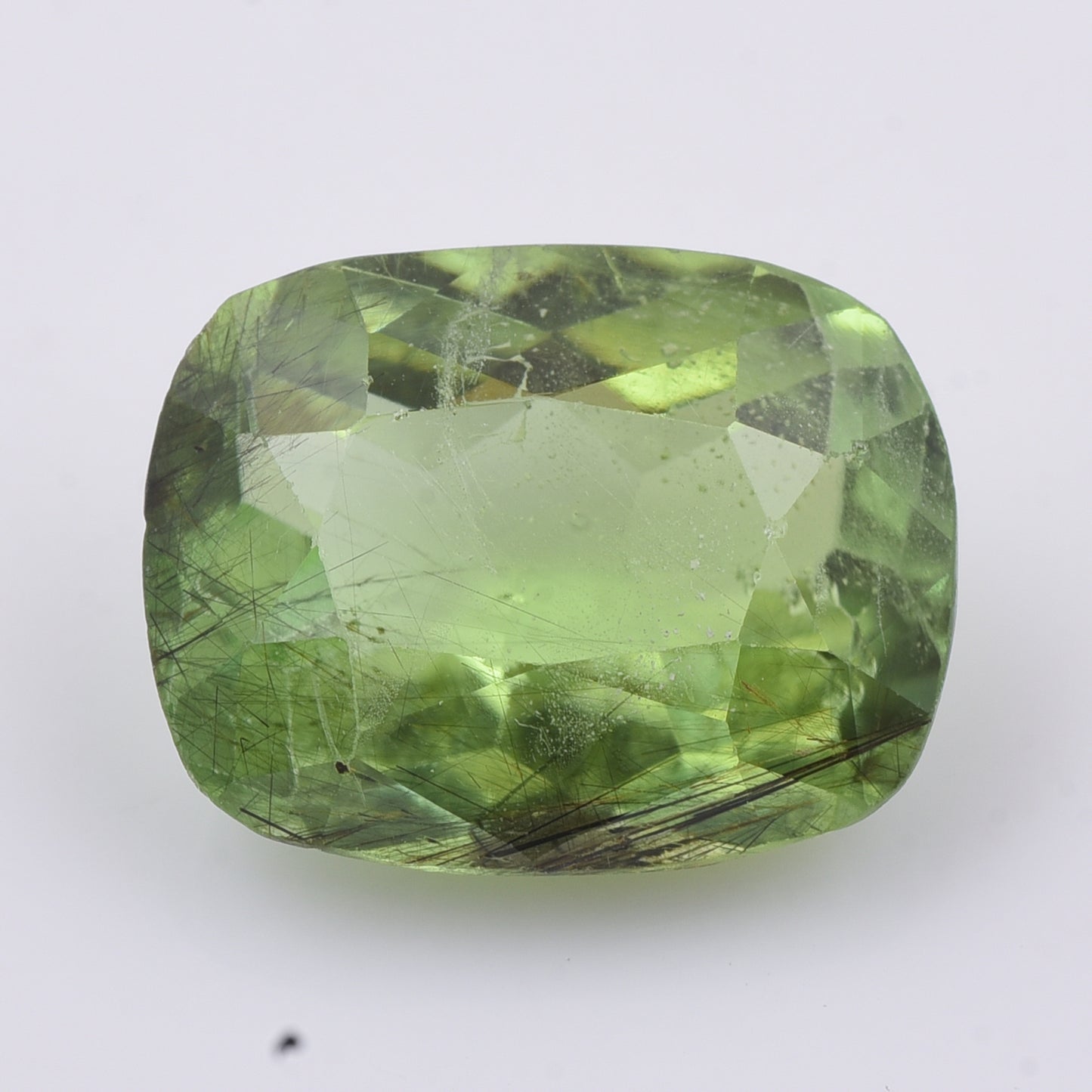 9.26 Natural Peridot Rectangular Cushion Mixed Cut Gemstone