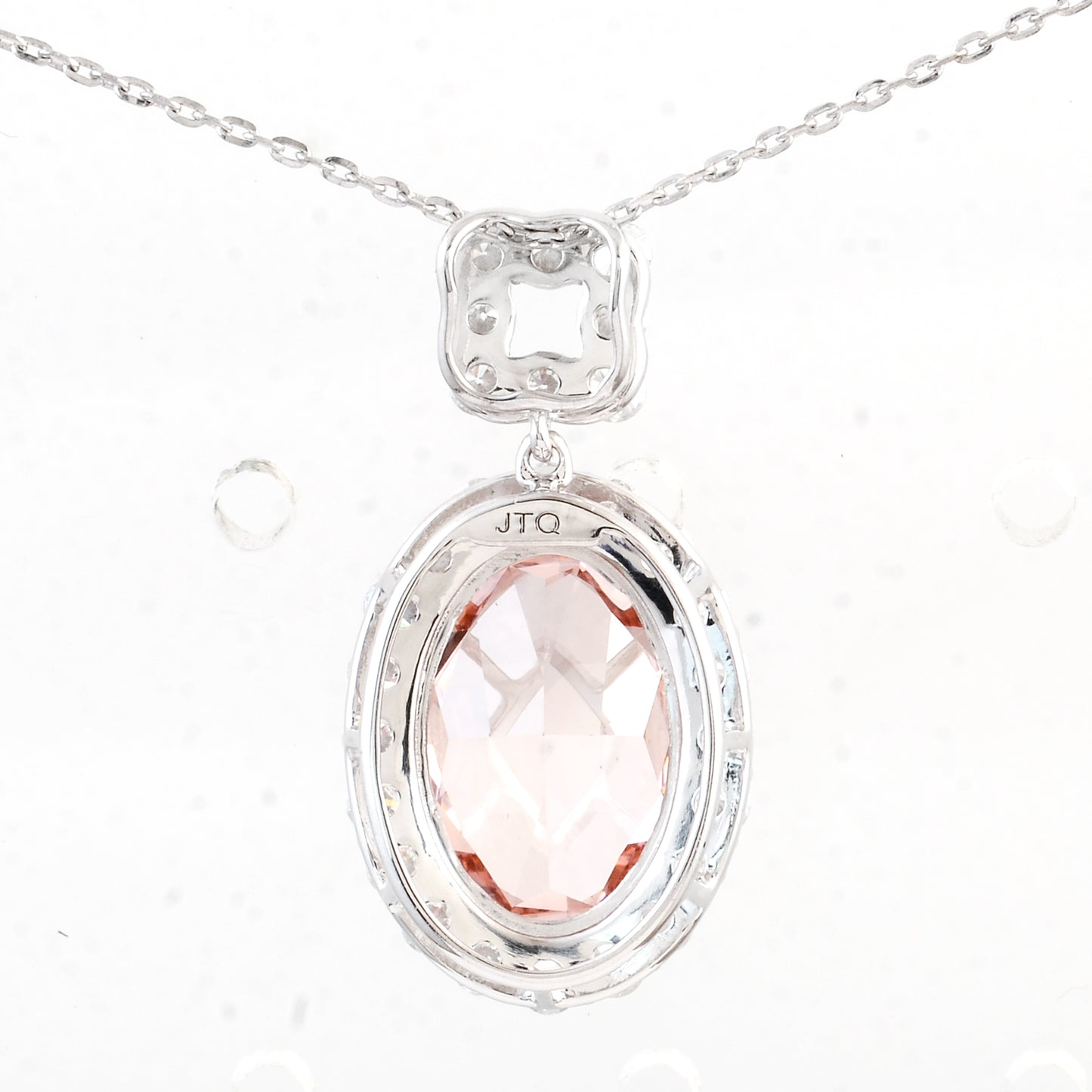 5.22 Carats Pink Lab Grown Diamond 14K Gold Pendant