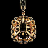 26.36 Ct Cushion Kunzite 14K Gold Pendant