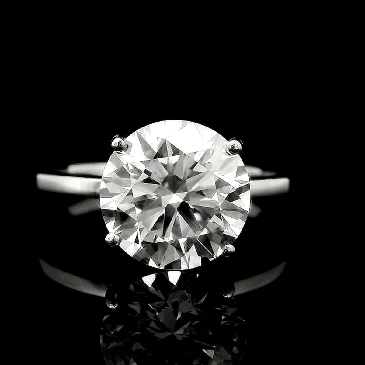 3.07 Carats Lab Grown Diamond 950 Platinum Ring