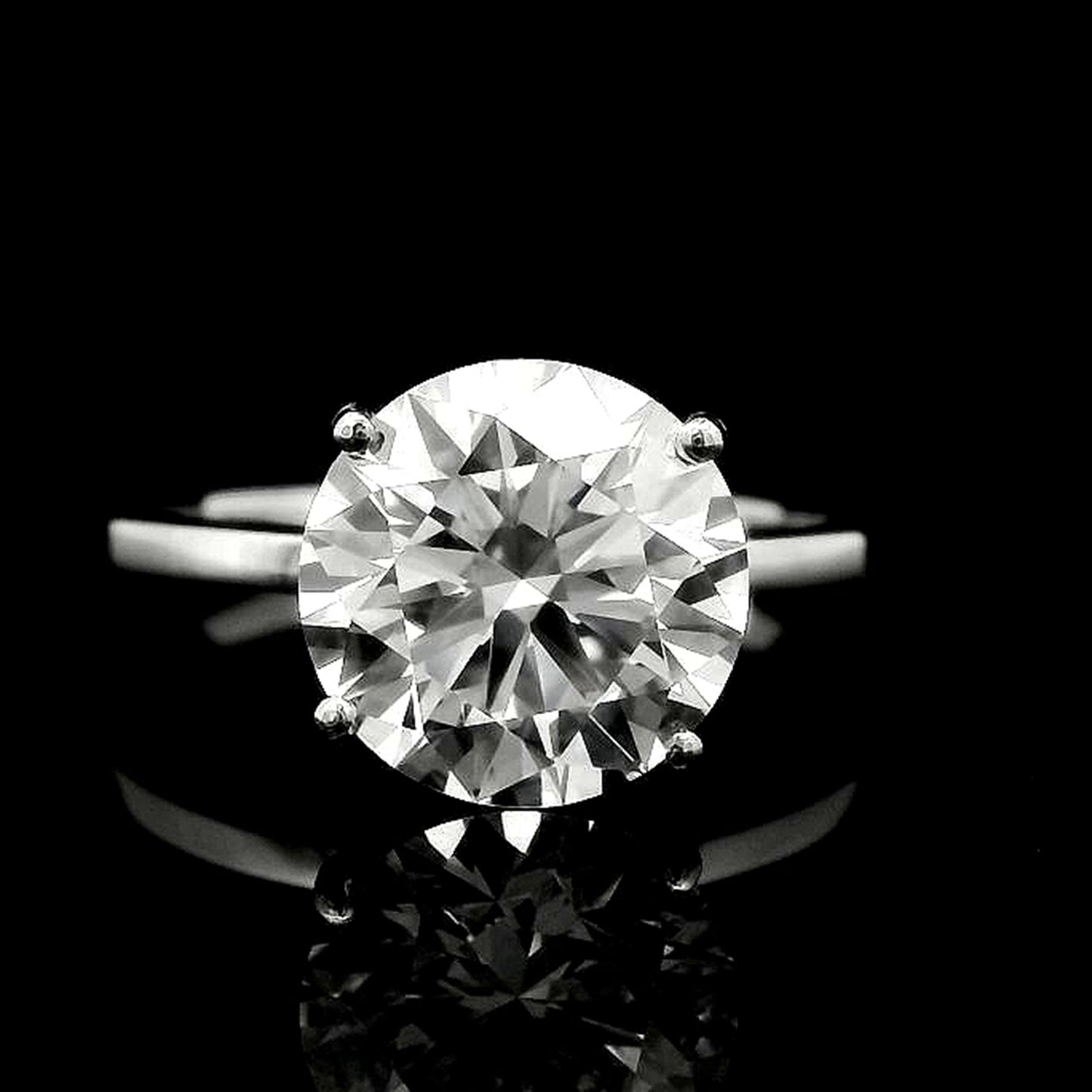 3.07 Carats Lab Grown Diamond 950 Platinum Ring