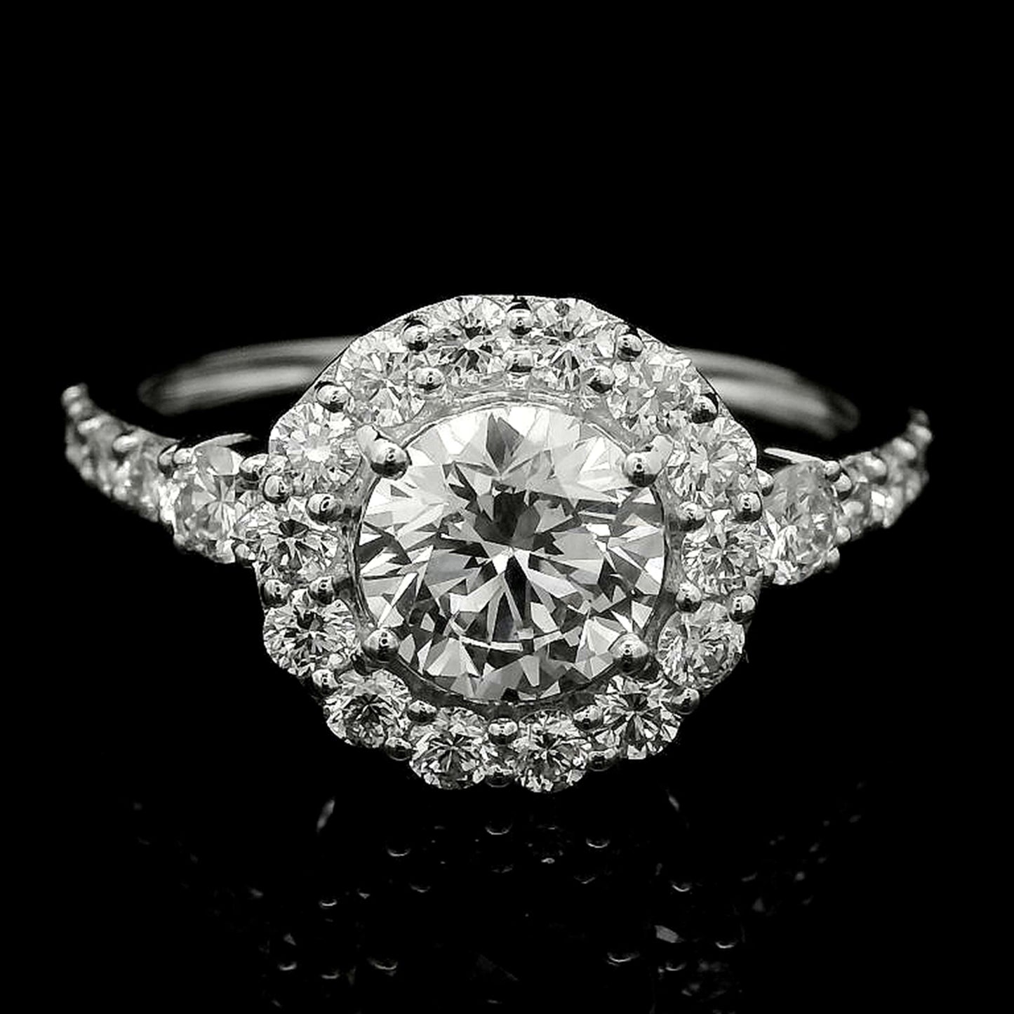 1.94 Carats Lab Grown Diamond 14K Gold Ring