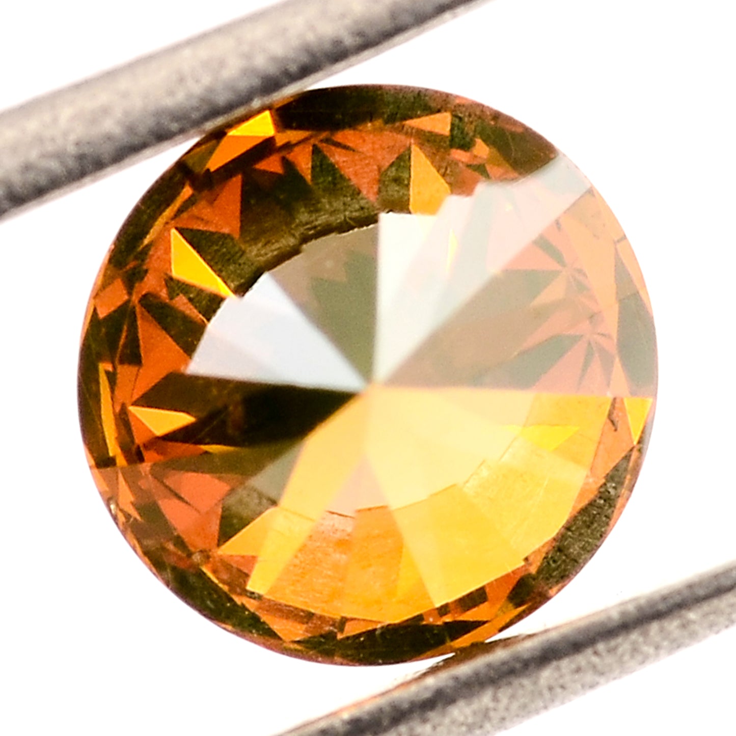 0.24 Red Diamond Round Loose Gemstone