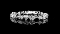 14.69 Carats Lab Grown Diamond 14K Gold Bracelet