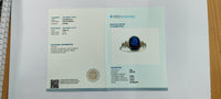 2.77 Ct Oval Mixed Cut Natural Sapphire 14K Gold Ring