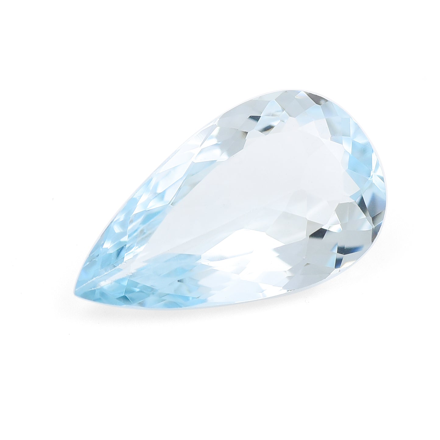 2.94 Natural Beryl Aquamarine Pear Mixed Cut Gemstone