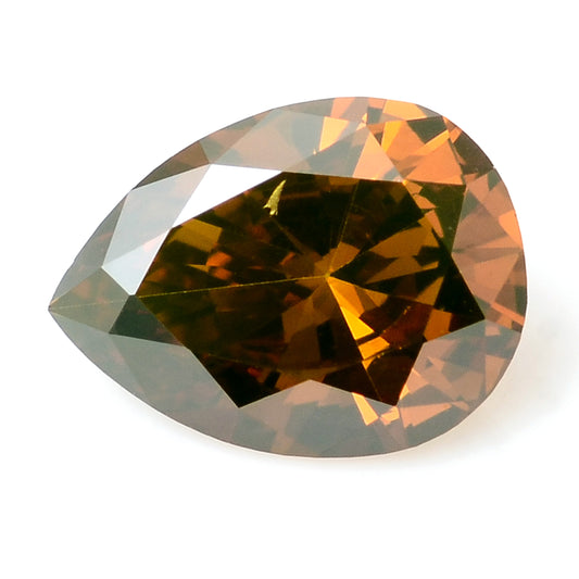 0.30 Carat Red Diamond Pear Loose Gemstone