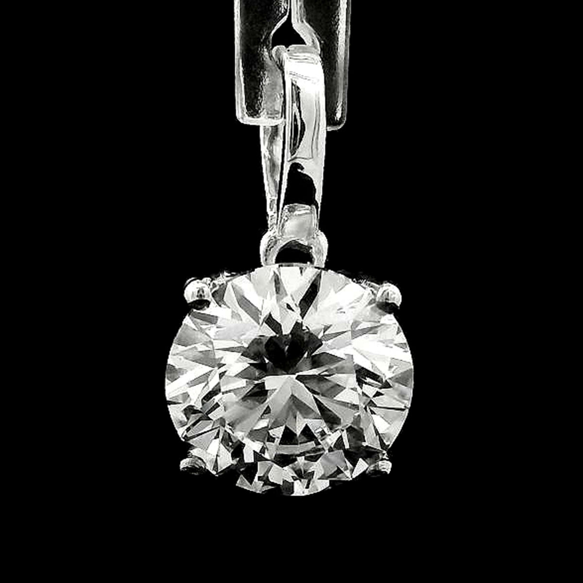 2.00 Carats Lab Grown Diamond 950 Platinum Pendant