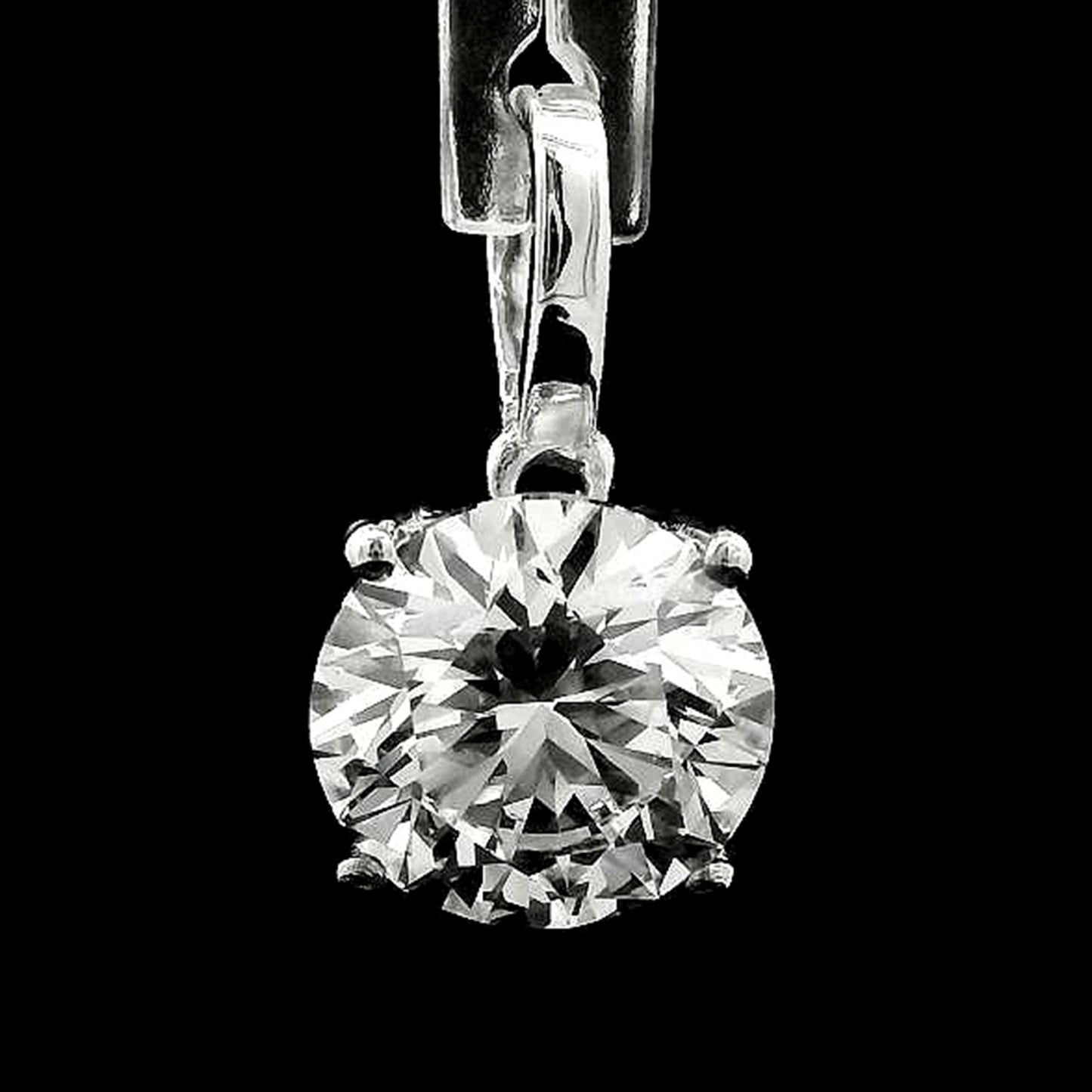 2.00 Carats Lab Grown Diamond 950 Platinum Pendant