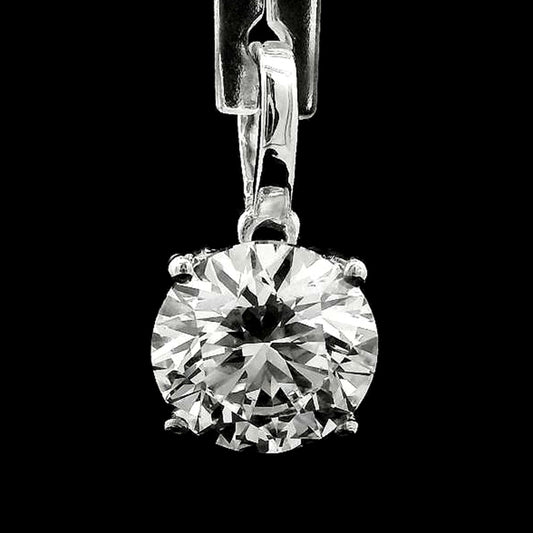 2.00 Carats Lab Grown Diamond 950 Platinum Pendant