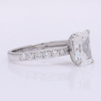 2.38 Carats Lab Grown Diamond 950 Platinum Ring